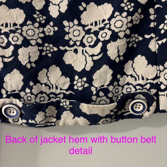 Vintage 60s Gino Charles Floral Brocade Heavy Tapestry Aline Dress and Jacket - Picture 16 of 16